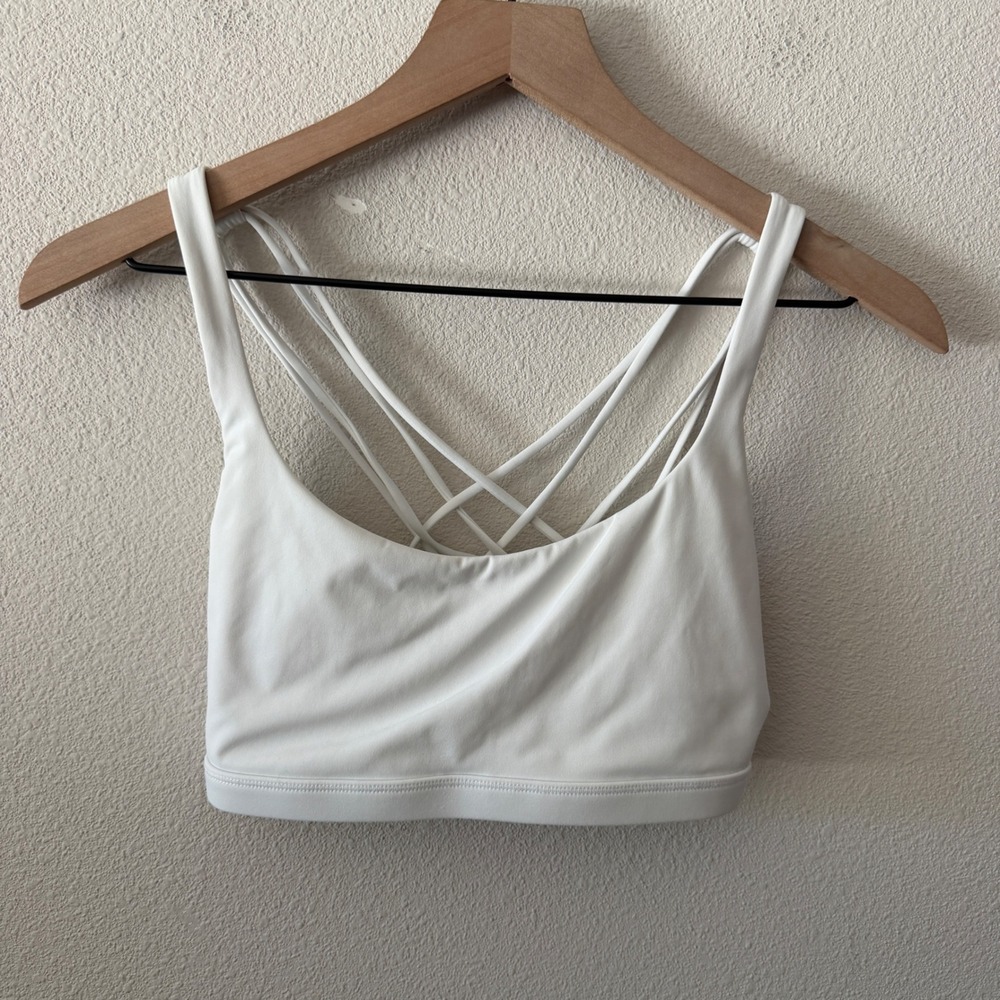 CRZ YOGA Women Strappy Back Sports Bra Size S Minimalist Yoga Activewear